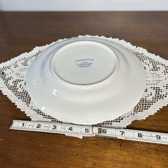 Charter Club Wild Flowers purple iris porcelain salad plate - Picture 5 of 6